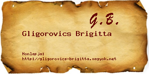 Gligorovics Brigitta névjegykártya