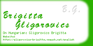 brigitta gligorovics business card